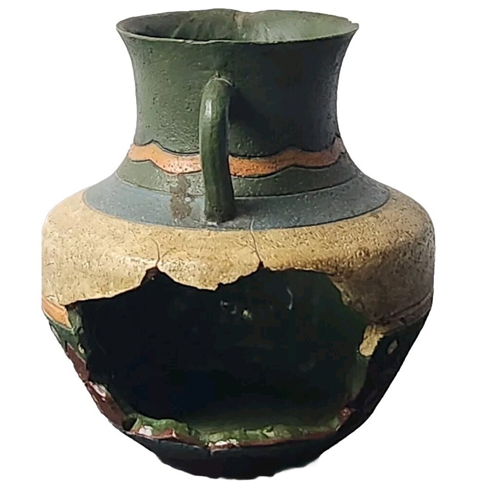 Southwestern Kokopelli Cracked Design Pitcher - Picture 2 of 5